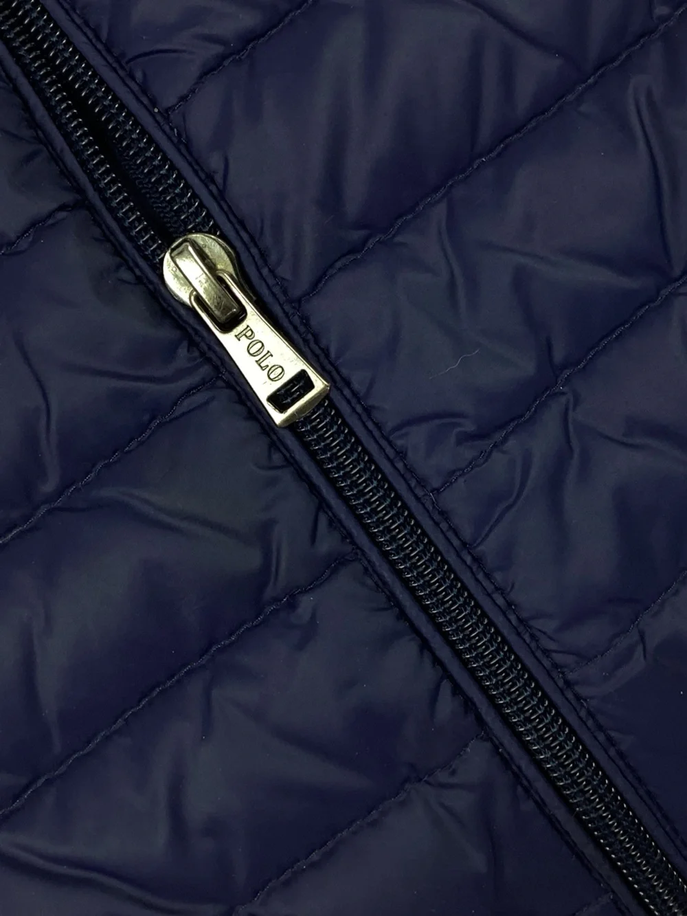 Ralph Lauren Navy Puffer Jacket with Yellow Trim size 3T
